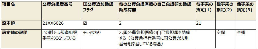 国公費追加助成フラグについて